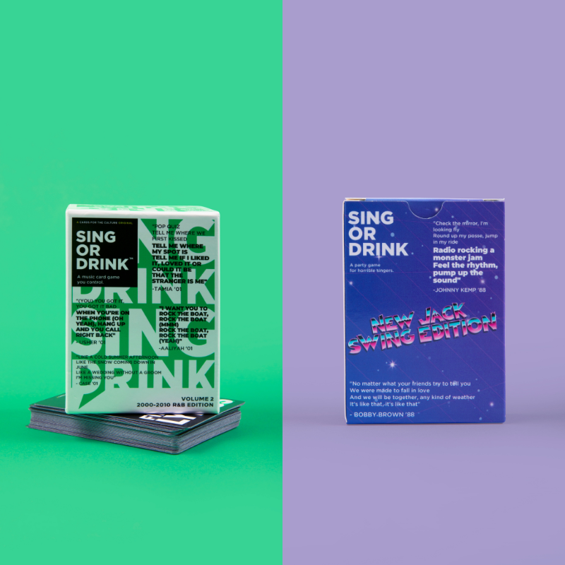 New Jack 2000s Bundle: New Jack Swing Edition + Sing or Drink Volume 2 (00-10) Edition.
