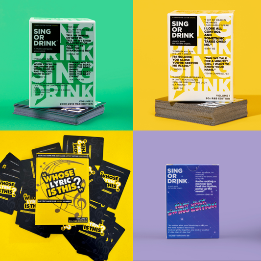 Super Bundle Pack: Sing or Drink™ Volume 1, Volume 2, New Jack Swing & Whose Lyric Is This?™)